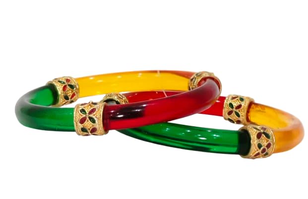 Shreeji Multicolour Meenakari Bangles (2.8) (B0DJ5RHLDS) Amazon Price History, Amazon Price Tracker
