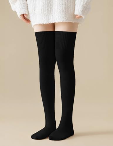 Women Thigh High Wool Soft Socks Extra Long Over the Knee Warm Stockings Thin Cushion Boot Sock Cosplay Daily Comfort2
