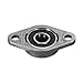 uxcell 4pcs KFL08 Flanged Pillow Block Bearings 8mm Bore, Zinc Alloy Self Aligning Flange Mounted Bearings