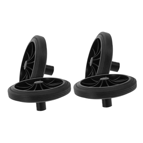 Levemolo 4pièces Lot de Roues De Rechange pour Poubelle Extérieure Remplacement Facile Et Pratique pour Optimiser La Collecte des Déchets