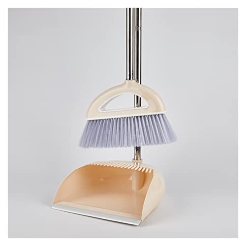 ZSMLB Besen- und Kehrschaufel-Set Besenanzug Faltbare Kombination Weiches Haar Multifunktions-Haushalts-Staubfreies Kehrschaufel-Set Kehrschaufel-Besen-Set Cover