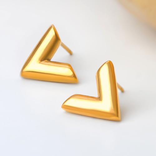 Image of Rubans Demi Fine Stainless Steel Stud Earrings Daily Gift for Women & Girls