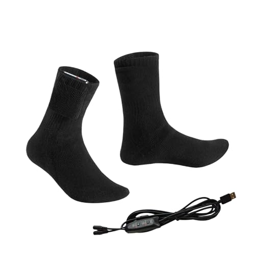 Calcetines eléctricos, calentadores cómodos y recargables, para esquí, deportes de invierno, actividades al aire libre, hogar, viajes, familia,
