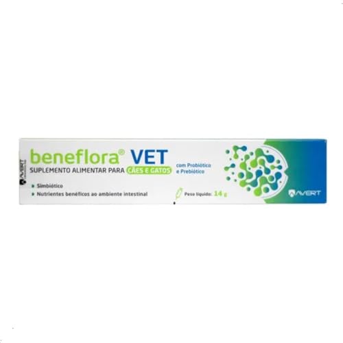 Suplemento Alimentar Avert Beneflora Vet para Cães e Gatos Multicor 14g