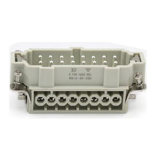 Conector de 16 núcleos industrial tipo HE-016 rectangular de enchufe impermeable 16A 5