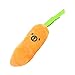 POPETPOP Pet Giocattoli da Masticare Giocattoli di Peluche Cigolanti Morso Giocattolo Carota Giocattoli Vegetali Forniture per Animali Domestici per Cani Gatto Cucciolo (Orso)