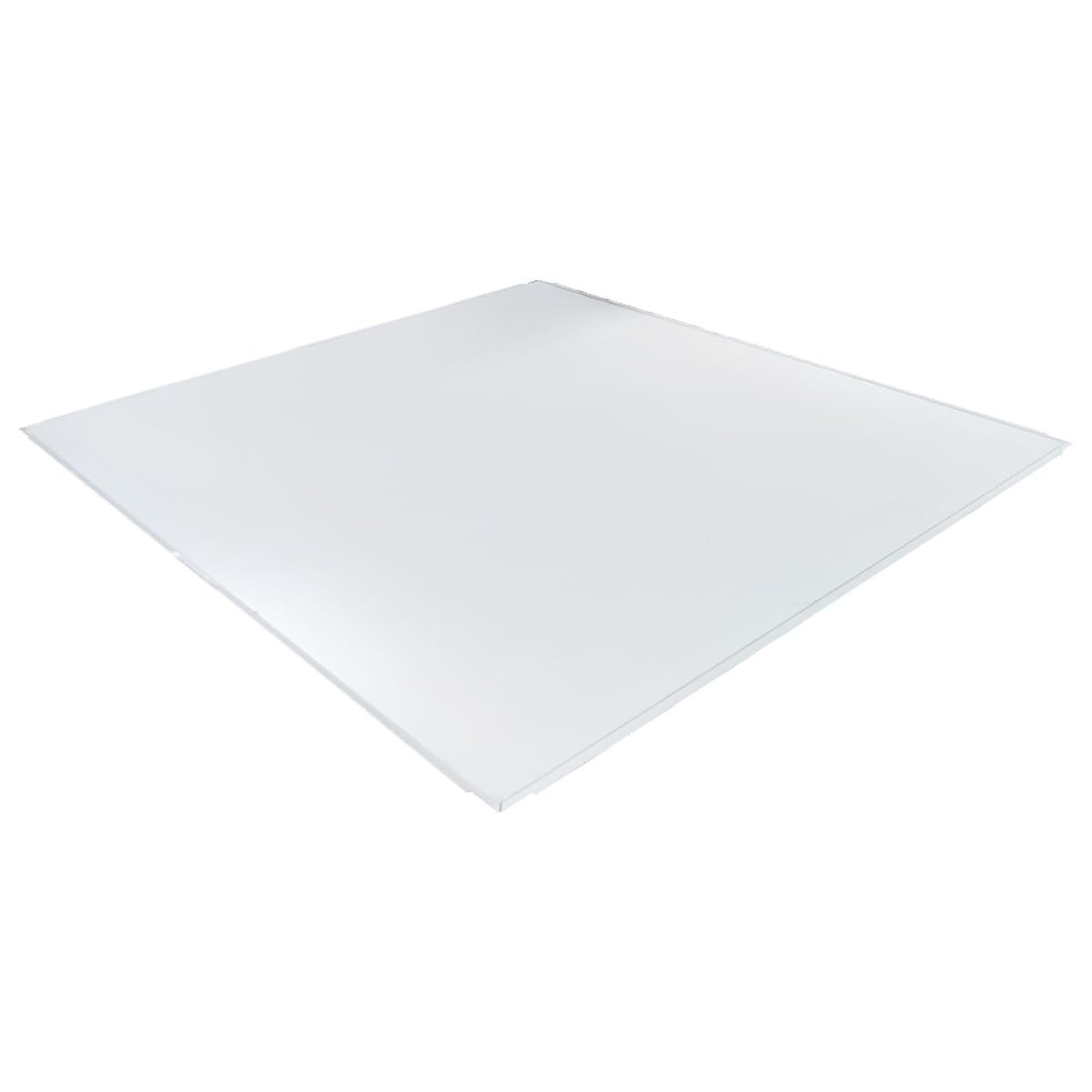 RACO Plain Aluminium Ceiling Tile | Plain Lay-In Type Panel for Interior Decoration | White |Size: 595mm x 595mm | Pack Of 15 | Plain Style