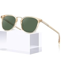 2-2. Transparent Tea Frame Green Lens