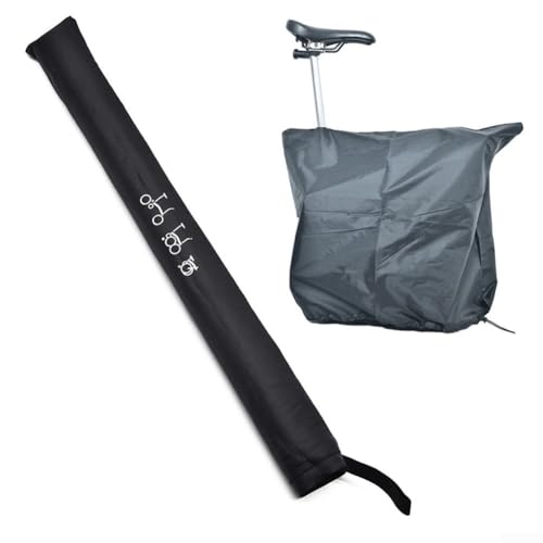 Innovadora funda para marco de bicicleta de almacenamiento oculto para bicicletas plegables Bromton de perfil delgado