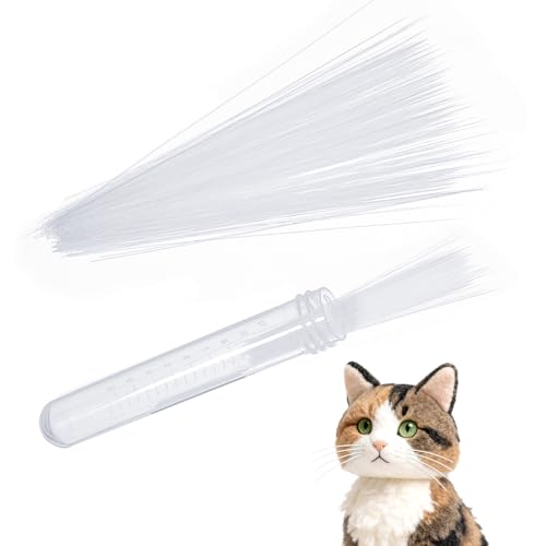 300PCS Simulated Animal Whiskers for Crafts Needle Felting 3 Inches