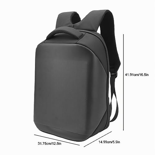 SEAFRONT Wasserdichter LED Rucksack mit BT APP, Programmierbar Buntes LED Smart Display, USB betrieben, 64 X 64 Bildschirm, DIY Reise Laptop Rucksack für Männer und Frauen