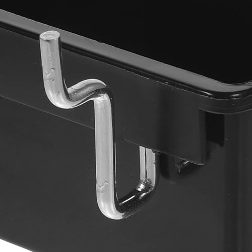 Miniatura 8 de Sosoport Cajas De Almacenamiento Para Panel Perforado 5 Unidades Negras 90x80x45 Mm Organizador De Herramientas Compacto Resistente Para Garaje Y Taller