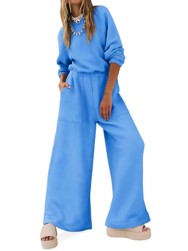 Yousify Women Trendy Rompers 2025 Wide Leg Long Sleeve Jumpsuits Casual Sweatshirt One Piece Backless Cutout Outfits
