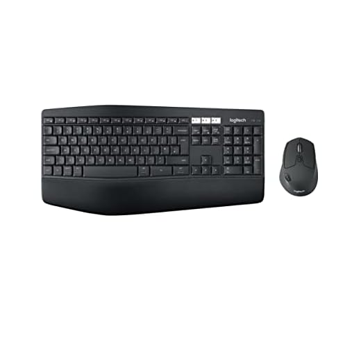 Logitech MK850 Performance trådlöst tangentbordsmussats, Bluetooth och 2,4 GHz anslutning via USB-mottagare, multienhet, 24 till 36 månaders batterieffekt, handbollsupport, engelsk QWERTY-Layout