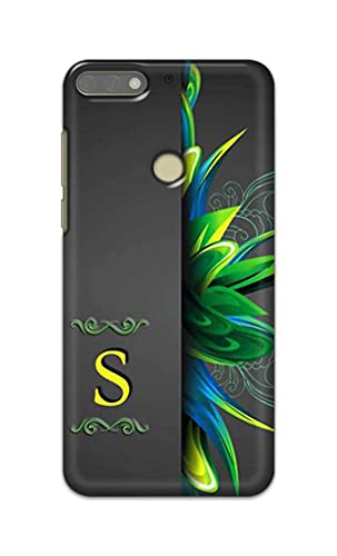 Image of Name II Initial II Letter Alphabet S Hard Back Case Cover for Honor 7C / Huawei Y7 Prime (2018) / Huawei Y7 (2018) / Nova 2 Lite Back Cover -(J5) VNS2222