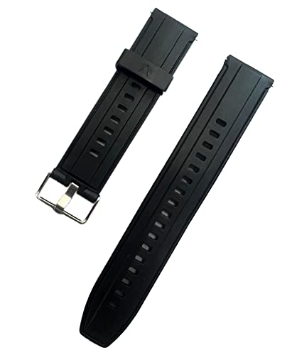 MELFO 20mm Smart Watch Strap Compatible with Honor Watch ES Flexible Silicon Strap – Black