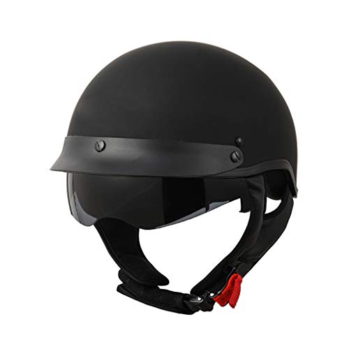 KISlink Street Bike Cruiser Chopper Moped Scooter Motocross Racing Certificado Dot Abierta Helmets para Mujer y Hombre Ajustable Protección Casco de Colisión de Motociclista Retro(54-63cm)
