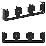Battery Rack Compatible with DeWalt 20V Battery Holder, Mount 3 Slot Bulk Battery Garage Tool, Tools for Dewallt 20v , Wall Display Hook Holder (1, Black)