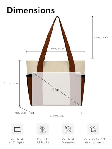 Image of Tote Bag for Women, Lightweight Handbag Bags, Shoulder Hobo Bag for Daily, Travel, School, Teacher