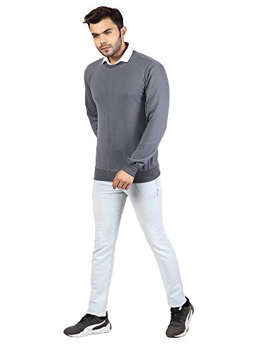 Image of River Hill Men's Fleece Round Neck Sweater