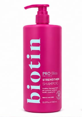BIOTIN Pro Strengthening Shampoo, fortifies damaged strands and promotes strong healthy looking hair (All hair types) image 2