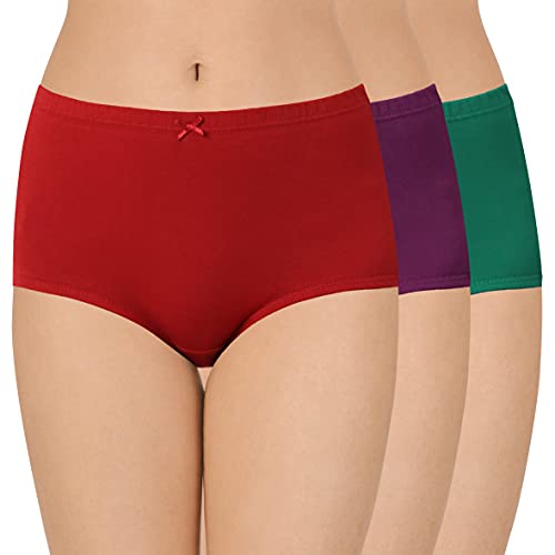 Image of Amante Solid High Rise Full Coverage Full Brief Panties (Pack of 3)
