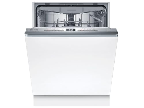 Bosch SMV4EVX08E, Serie 4, lavavajillas inteligente totalmente integrado, 60 cm, cajón para cubiertos, lavavajillas con asistente de programa, especialmente silencioso, Rackmatic, apertura automática