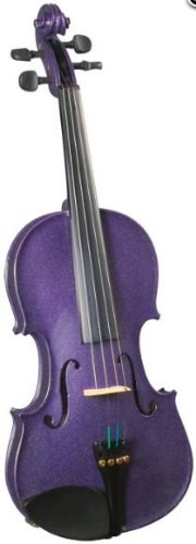 212 Main SV-75PP Half size Cremona Novice Violin Outfit in Purple