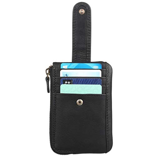 Preisvergleich Produktbild Hill Burry Schlüsseletui Leder Kartenetui Geldbörse Chunkyrayan 5143 Black