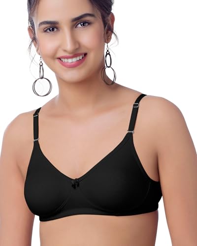 Image of Brida Breathable Cotton Non-Padded Transparent Bra - Comfortable, Stylish, and Lightweight Lingerie for Women - Monica