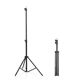 ClarVise Professional Tripod Stand, Projector Tripod,Adjustable Height Light Stand for Photography, DJ Equipment, Projectors,Cameras,C-Stand Alternative (Black,22'-63')