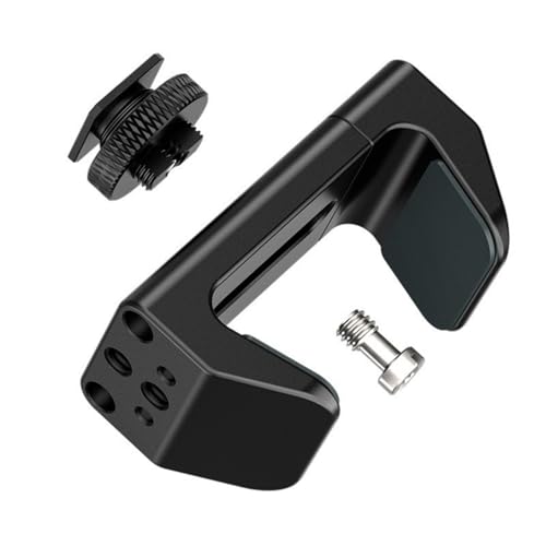 Lightweight Aluminum Quick Release Plate Adapter Powerbank Mount Clamp Spring Mechanism Versatility Use Antislip Pad