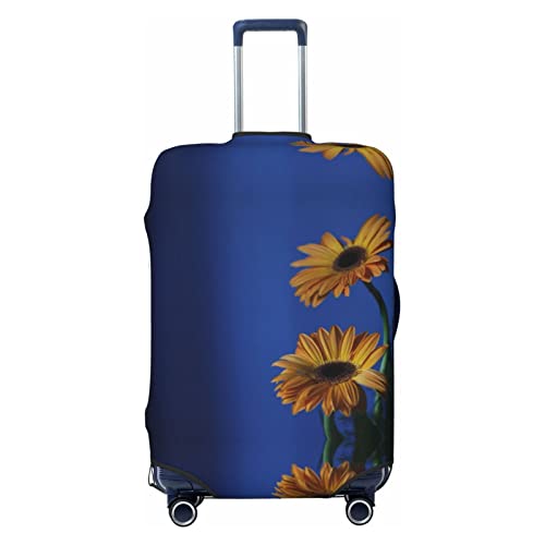 Housse de valise fleurs jaunes pour repérer votre bagage à l'aéroport