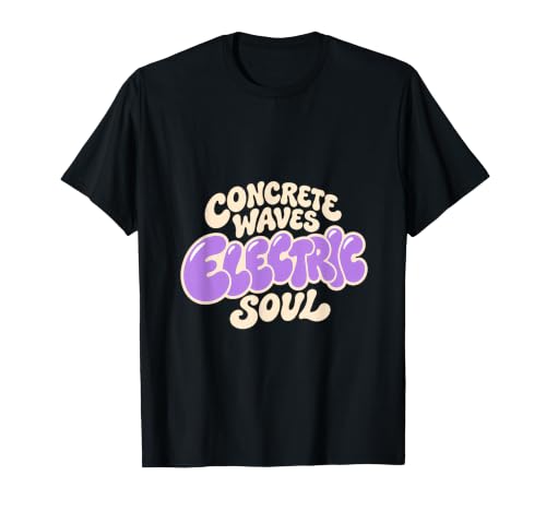 Elektrischer Soul Skateboarder Urban Rider von Concrete Waves T-Shirt