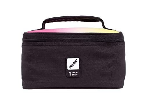 MILAN® Bolsa isotérmica porta alimentos 1,5l serie SUNSET, negra