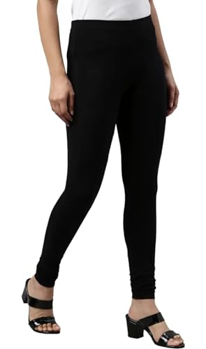 Image of Women Cotton Lycra Leggings Multicolor Pack of 2 Size Chart Waist L 28-30 inch, XL :32 inch, XXL :-34inch,3XL : 36