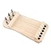 Chinese Zither Finger Trainer Solid Wood Mini 6 String Musical Instrument Fingering Practice Tool Portable Travel Size for Beginners and Students Wood Color 21 x 9.5cm