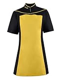 aiweran Adult Star Series Costume Captain Officer Duty Dress Uniform Women (yellow, XXXL), 3X-Large