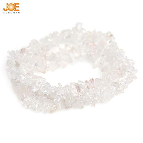 Joe Foreman GI0865 6-8Mm Rock Crystal Quartz Gravel Gemstone Chips Beads For Jewelry Making Loose Beads 34 Inch Joe Foreman thumb #1
