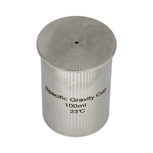 Image of QBB- 100ml Paint Density Specific Gravity Cup 100cc /ml Coating Specific Gravity Cup Paint Density Determiner Pycnometer