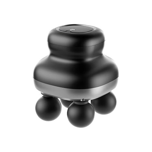 Muscle Massager, Electric Handheld Device, 4 Head Multifunction Tool, 9 Speed Vibration Settings, Portable Recovery Equipment for Hip, Waist, Leg, Shoulder, Elbow Relief...