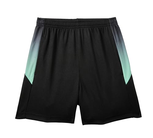 IRELIA Kids Short Sleeve T-Shirt and Boys Mesh Shorts Outfit Set Black Green 5-6 - image 4