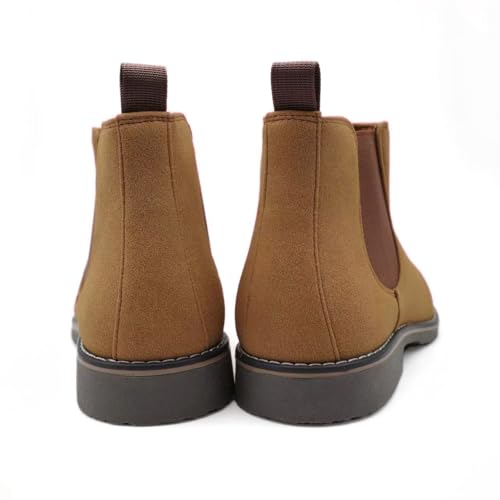 Image of Finishing & Sewing Men's Chelsea Boots, Smart Casual Slip On Ankle Boots