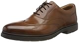  Clarks Un Tailor Wing, Zapatos de Cordones Derby Hombre, Braun Tan-Funda de Piel, 41 EU