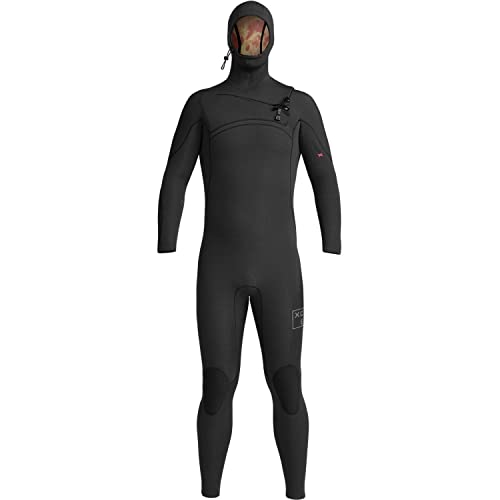 XCEL Traje de neopreno con capucha para hombre Comp X de 5.5/4.5 mm - Negro - Mayor flujo sanguíneo con la máxima flexibilidad