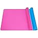 QH-Shop Grande Tapis de Silicone Anti-adhésifs Tapis de Table Feuille de Silicone pour Travaux Manuels, Moulage de Bijoux, Moules époxy, Tapis de Placement,Baking Mat, 2 Pièces