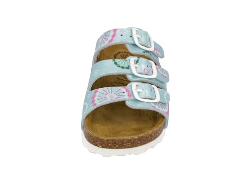 Lico Bioline Flower Kids Mädchen Niedrige Hausschuhe, Mint, 27 EU – Ansicht 3