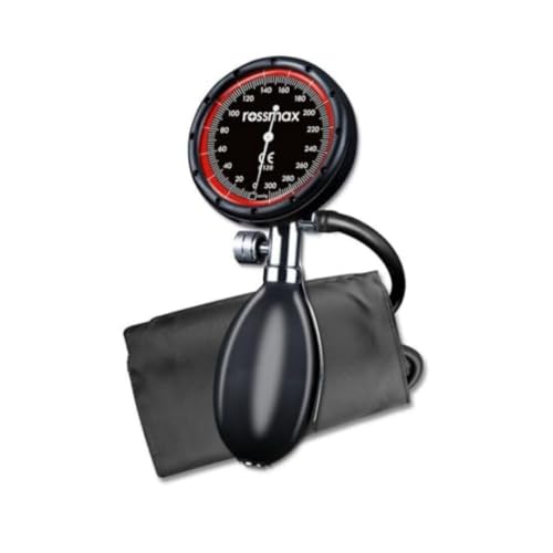 Rossmax GD102 Palm Type Sphygmomanometer with Latex-Free Cuff (Black),Swiss Design Non-Stop Pin Reliable Manometer