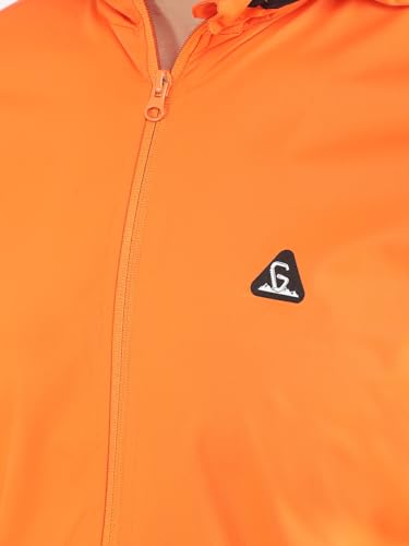 Image of GREENLANDS Windcheater GNL TRISH: Men's Reflective Windproof Jacket - NS Lycra, Breathable Mesh, Multiple Pockets, Adjustable Waist, Full Sleeves for Outdoor Adventures