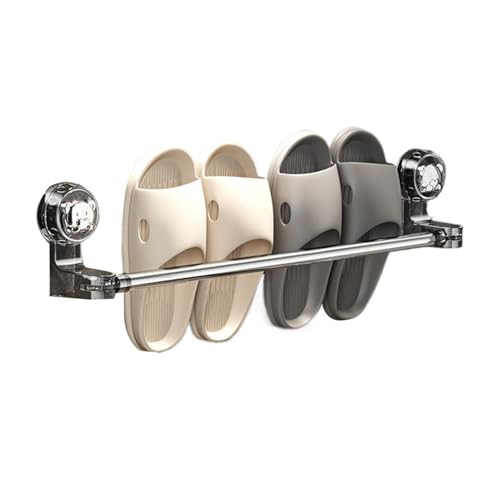Toallero de baño para pared con colgador ajustable de ropa 2